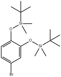 4-BroMo-1,2-bis[[(1,1-diMethylethyl)diMethylsilyl]oxy]benzene Struktur
