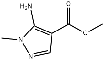5-氨基-1-甲基-1H-吡唑-4-甲酸甲酯 结构式