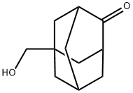 5-(Hydroxymethyl)tricyclo[3.3.1.1(3,7)]decan-2-one Struktur