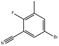 Benzonitrile, 5-broMo-2-fluoro-3-Methyl-,1110502-49-2,结构式