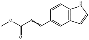 2-Propenoic acid, 3-(1H-indol-5-yl)-, Methyl ester Structure