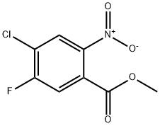 4-Chloro-5-fluoro-2-nitrobenzoic Acid Methyl Ester Struktur