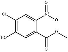 4-Chloro-5-hydroxy-2-nitrobenzoic Acid Methyl Ester 化学構造式