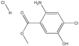 2-AMino-4-chloro-5-hydroxybenzoic Acid Methyl Ester Hydrochloride Struktur