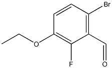 6-BROMO-3-ETHOXY-2-FLUOROBENZALDEHYDE 化学構造式