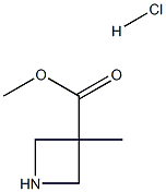 3-メチルアゼチジン-3-カルボン酸メチル塩酸塩 化学構造式