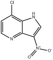 7-氯-3-硝基-1H-吡咯并[3,2-B]吡啶 结构式
