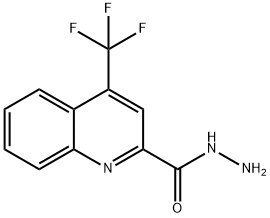 2-Quinolinecarboxylic acid, 4-(trifluoromethyl)-, hydrazide Struktur