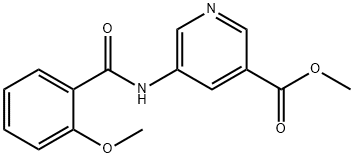 Methyl 5-(2-methoxybenzamido)pyridine-3-carboxylate Struktur