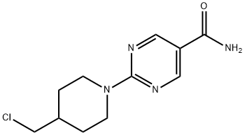 2-(4-Chloromethylpiperidin-1-yl)pyrimidine-5-carboxamide ,97% Structure