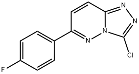 3-chloro-6-(4-fluorophenyl)-[1,2,4]triazolo[4,3-b]pyridazine 化学構造式