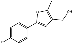[5-(4-fluorophenyl)-2-Methyl-furan-3-yl]Methanol,111787-93-0,结构式