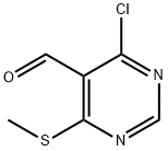 4-CHLORO-5-FORMYL-6-THIOMETHYLPYRIMIDINE Struktur