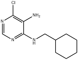 6-Chloro-N4-cyclohexylMethyl-pyriMidine-4,5-diaMine,112089-27-7,结构式
