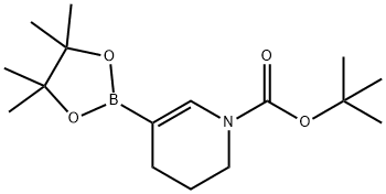 N-叔丁氧碳酰基-3,4-二氢吡啶-5-硼酸酯,1121057-77-9,结构式