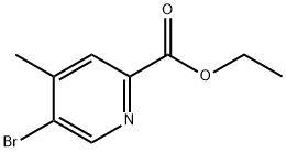 5-溴-4-甲基吡啶甲酸乙酯 结构式