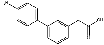 2-(4'-AMino-[1,1'-biphenyl]-3-yl)acetic acid Struktur