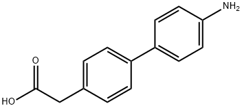 2-(4'-氨基-[1,1'-联苯]-4-基)乙酸 结构式