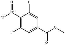 Methyl 3,5-difluoro-4-nitrobenzoate Struktur