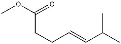 METHYL (E)-6-METHYLHEPT-4-ENOATE 化学構造式
