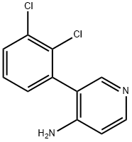 3-(2,3-二氯苯基)吡啶-4-胺 结构式