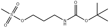 Methanesulfonic acid 3-tert-butoxycarbonylaMino-propyl ester Struktur