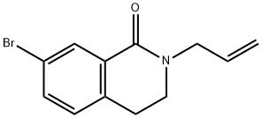 2-烯丙基-7-溴-3,4-二氢异喹啉-1(2H)-酮, 1131222-51-9, 结构式