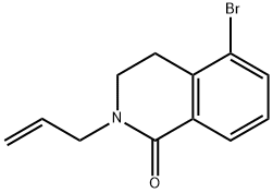 2-烯丙基-5-溴-3,4-二氢异喹啉-1(2H)-酮,1131222-53-1,结构式