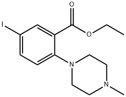 Ethyl 5-iodo-2-(4-Methylpiperazin-1-yl)benzoate Struktur