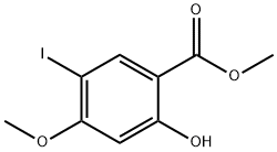 Methyl 2-hydroxy-5-iodo-4-Methoxybenzoate Struktur