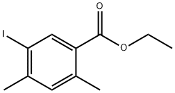 5-碘-2,4-二甲基苯甲酸乙酯 结构式