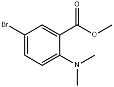 5-溴-2-甲氨基苯甲酸甲酯 结构式