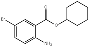 Cyclohexyl 2-aMino-5-broMobenzoate 化学構造式