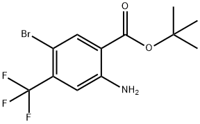 2-氨基-5-溴-4-(三氟甲基)苯甲酸叔丁酯, 1131587-98-8, 结构式