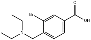 3-溴-4-((二乙氨基)甲基)苯甲酸, 1131594-28-9, 结构式