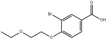 3-BroMo-4-(2-ethoxyethoxy)benzoic acid Structure