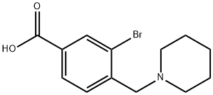 3-BroMo-4-(piperidin-1-ylMethyl)benzoic acid Structure