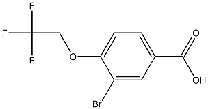 3-BroMo-4-(2,2,2-trifluoroethoxy)benzoic acid Structure