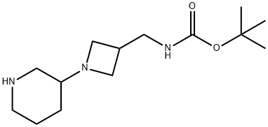 (1-哌啶-3-基-氮杂啶-3-甲基)-氨基甲酸叔丁酯,1131594-80-3,结构式
