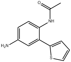 N-(4-amino-2-(thiophen-2-yl)phenyl)acetamide Struktur
