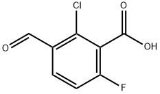 2-Chloro-6-fluoro-3-forMylbenzoic acid Structure