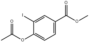 Methyl 4-acetoxy-3-iodobenzoate Struktur
