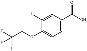 3-Iodo-4-(2,2,2-trifluoroethoxy)benzoic acid Structure