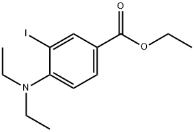 4-(二乙氨基)-3-碘苯甲酸乙酯,1131614-74-8,结构式