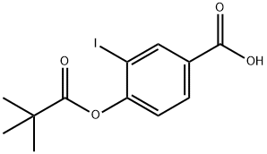 3-Iodo-4-(pivaloyloxy)benzoic acid,1131614-76-0,结构式