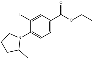 Ethyl 3-iodo-4-(2-Methylpyrrolidin-1-yl)benzoate Structure