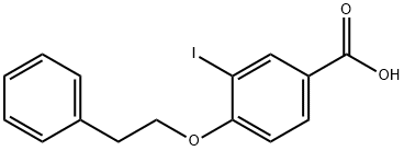 3-Iodo-4-phenethoxybenzoic acid 结构式