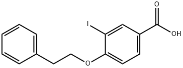 3-Iodo-4-phenethoxybenzoic acid Struktur