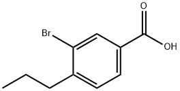 3-BroMo-4-propylbenzoic acid Struktur