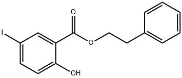 Phenethyl 2-hydroxy-5-iodobenzoate Structure